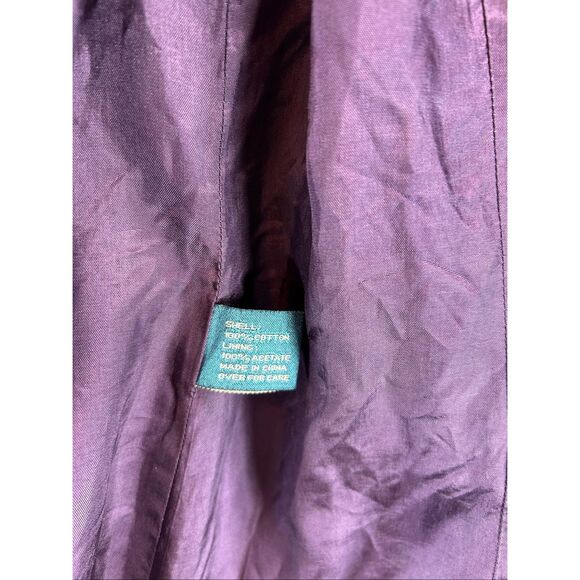 Express Purple Velvet Peacoat Jacket Women’s Double Breasted Y2K Vintage Goth L - Picture 8 of 11